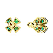 Load image into Gallery viewer, Idyllia stud earrings Clover, Green, Gold-tone plated