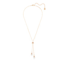 Load image into Gallery viewer, Originally Y pendant White, Rose gold-tone plated