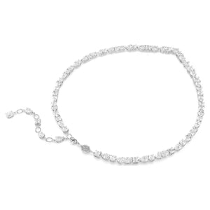 Mesmera set Mixed cuts, White, Rhodium plated