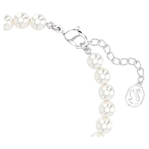 Remix Collection strand White, Rhodium plated