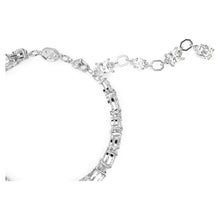 Load image into Gallery viewer, Mesmera bracelet Mixed cuts, White, Rhodium plated