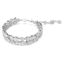 Load image into Gallery viewer, Mesmera bracelet Mixed cuts, White, Rhodium plated