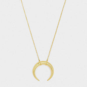 Cayne Crescent Pendant Necklace