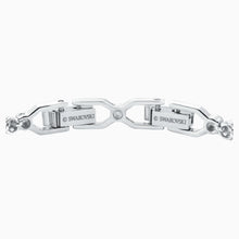 Load image into Gallery viewer, EMILY BRACELET, WHITE, RHODIUM PLATED