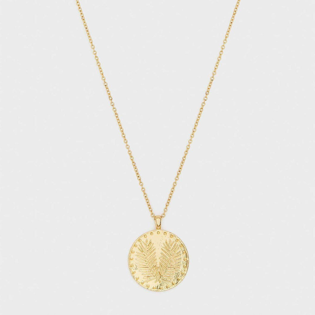 Palm Coin Necklace