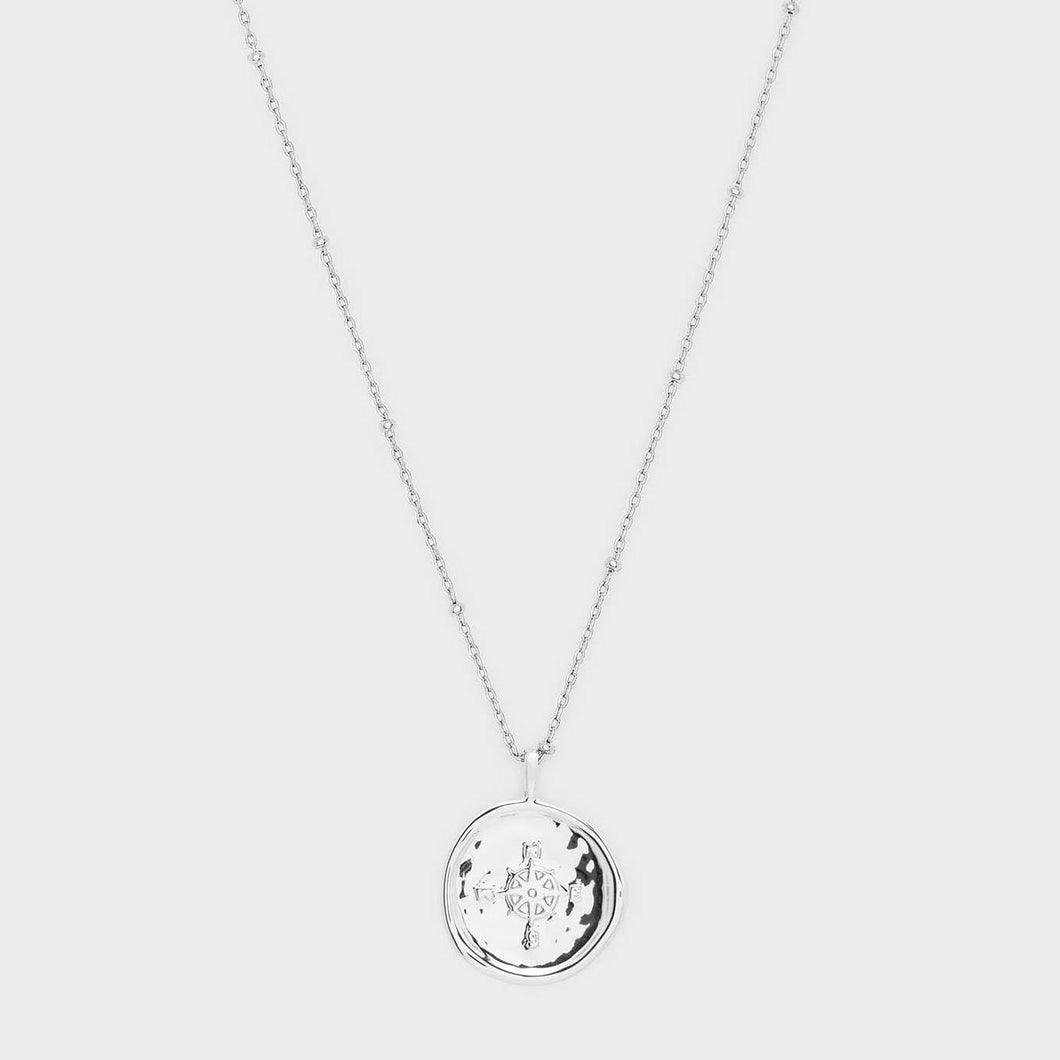 Compass Coin Necklace