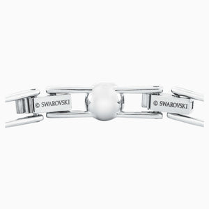 ANGELIC BRACELET, WHITE, RHODIUM PLATED