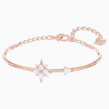 Load image into Gallery viewer, SWAROVSKI SYMBOLIC BANGLE, WHITE, ROSE-GOLD TONE PLATED