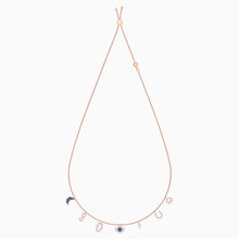 Load image into Gallery viewer, SWAROVSKI SYMBOLIC NECKLACE, MULTI-COLORED, ROSE-GOLD TONE PLATED