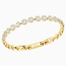 Load image into Gallery viewer, ANGELIC BRACELET, WHITE, GOLD-TONE PLATED