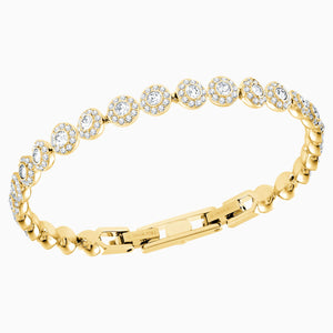 ANGELIC BRACELET, WHITE, GOLD-TONE PLATED