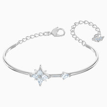 Load image into Gallery viewer, SWAROVSKI SYMBOLIC BANGLE, WHITE, RHODIUM PLATED