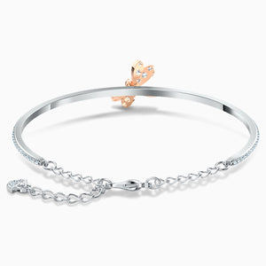 ETERNAL FLOWER BANGLE, PINK, MIXED METAL FINISH