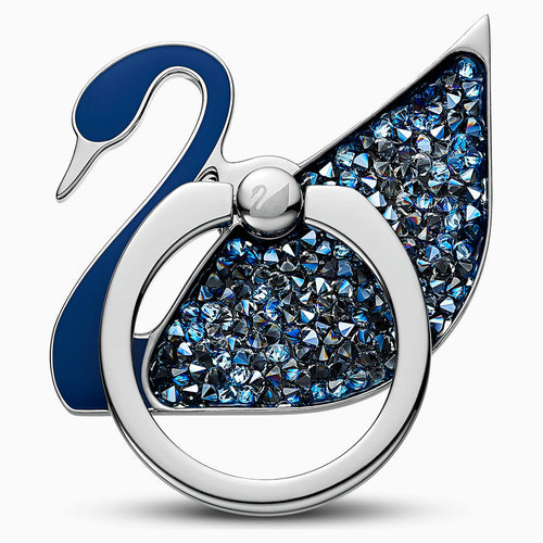 SWAN RING STICKER, BLUE, STAINLESS STEEL