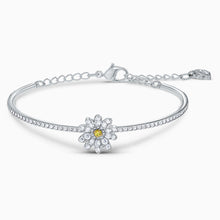 Load image into Gallery viewer, ETERNAL FLOWER BANGLE, YELLOW, MIXED METAL FINISH