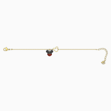 Load image into Gallery viewer, MICKEY BRACELET, BLACK, GOLD-TONE PLATED