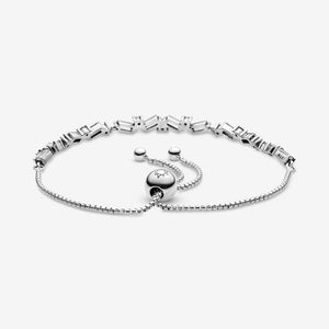 Sparkling Ice Cube Slider Tennis Bracelet