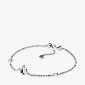 Sparkling Crown O Chain Bracelet