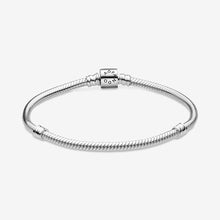 Load image into Gallery viewer, Pandora Moments Barrel Clasp Snake Chain Bracelet