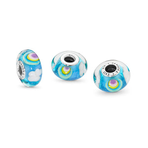 Pandora Iridescent Rainbow Charm, Murano Glass