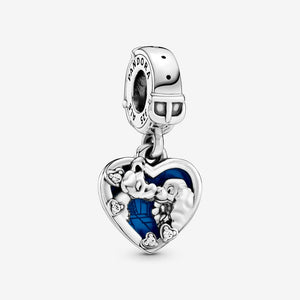 Disney Lady and the Tramp Heart Dangle Charm