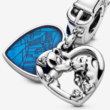 Load image into Gallery viewer, Disney Lady and the Tramp Heart Dangle Charm