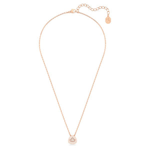 Millenia necklace White, Rose gold-tone plated