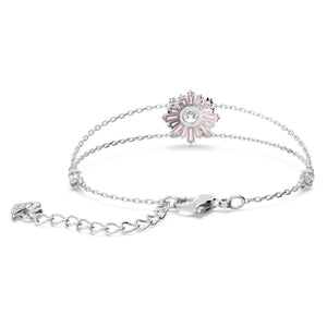 Sunshine bracelet Pink, Rhodium plated