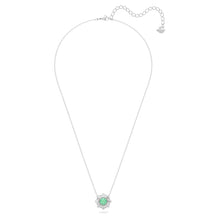 Load image into Gallery viewer, Sunshine pendant Green, Rhodium plated