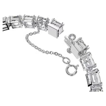 Load image into Gallery viewer, Millenia bracelet Square cut, Small, White, Rhodium plated