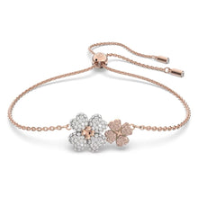 Load image into Gallery viewer, Latisha bracelet Flower, Multicolored, Rose gold-tone plated