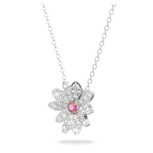 Eternal Flower pendant Flower, Pink, Mixed metal finish