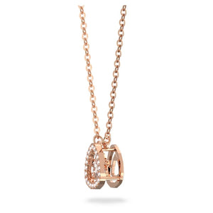 Millenia necklace White, Rose gold-tone plated