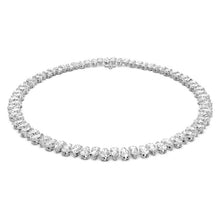 Load image into Gallery viewer, Millenia necklace Pear cut, White, Rhodium plated