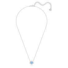 Load image into Gallery viewer, Swarovski Sparkling Dance necklace Blue, Rhodium plated