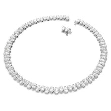 Load image into Gallery viewer, Millenia necklace Pear cut, White, Rhodium plated