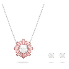 Load image into Gallery viewer, Sunshine set Pink, Rhodium plated