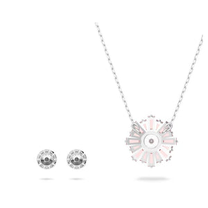 Sunshine set Pink, Rhodium plated