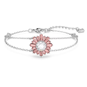 Sunshine bracelet Pink, Rhodium plated