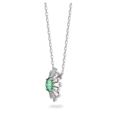 Load image into Gallery viewer, Sunshine pendant Green, Rhodium plated