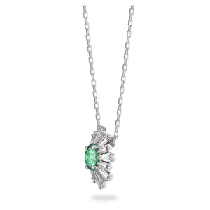 Sunshine pendant Green, Rhodium plated