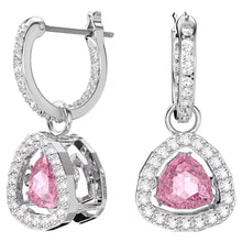 Load image into Gallery viewer, Millenia set Trilliant cut, Pink, Rhodium plated