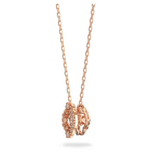 Load image into Gallery viewer, Swarovski Sparkling Dance necklace White, Rose gold-tone plated