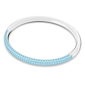 Stone bangle Blue, Stainless Steel