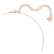 Load image into Gallery viewer, Swarovski Sparkling Dance necklace White, Rose gold-tone plated