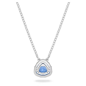 Millenia necklace Blue, Rhodium plated