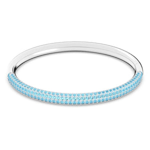 Stone bangle Blue, Stainless Steel