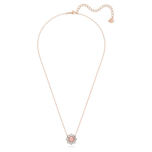 Sunshine pendant Pink, Rose gold-tone plated