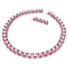 Load image into Gallery viewer, Millenia necklace Octagon cut, Pink, Rhodium plated