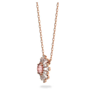 Sunshine pendant Pink, Rose gold-tone plated